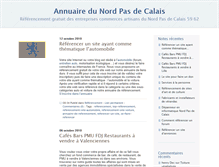 Tablet Screenshot of annuaire-du-nord-pas-de-calais.nordblogs.com