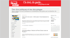 Desktop Screenshot of desclicspolitiquesennord-pas-de-calais.nordblogs.com